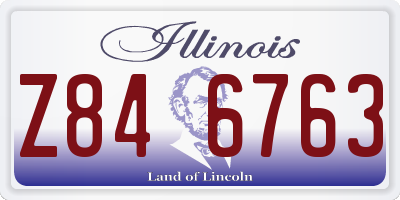 IL license plate Z846763