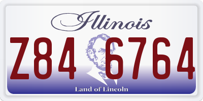 IL license plate Z846764
