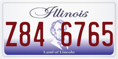 IL license plate Z846765