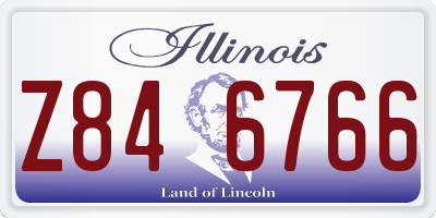 IL license plate Z846766