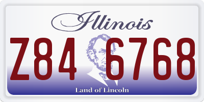 IL license plate Z846768