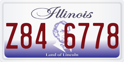 IL license plate Z846778