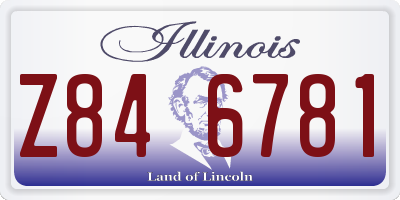 IL license plate Z846781