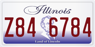 IL license plate Z846784