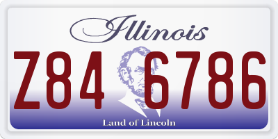 IL license plate Z846786