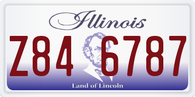 IL license plate Z846787