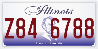 IL license plate Z846788