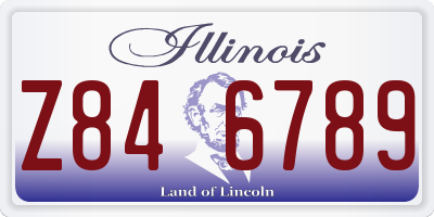 IL license plate Z846789