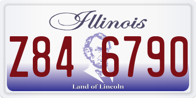 IL license plate Z846790
