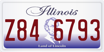 IL license plate Z846793