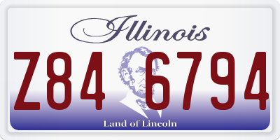 IL license plate Z846794