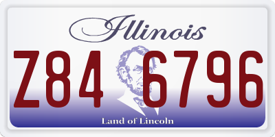 IL license plate Z846796
