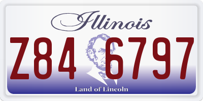 IL license plate Z846797