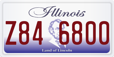 IL license plate Z846800