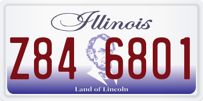 IL license plate Z846801