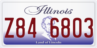 IL license plate Z846803