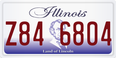 IL license plate Z846804