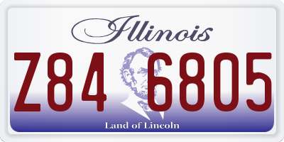IL license plate Z846805