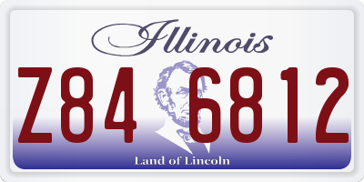 IL license plate Z846812