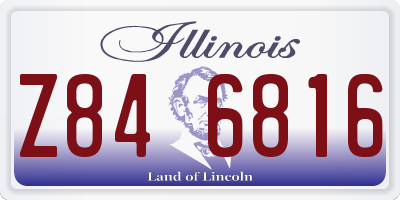 IL license plate Z846816
