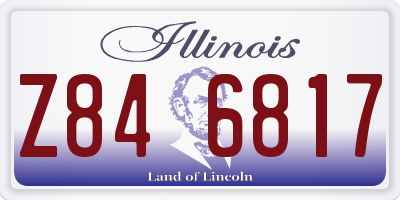 IL license plate Z846817