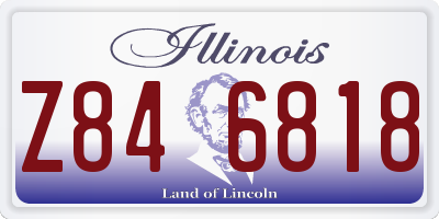 IL license plate Z846818