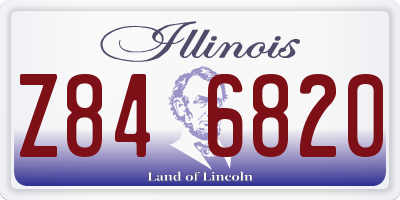 IL license plate Z846820