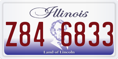 IL license plate Z846833