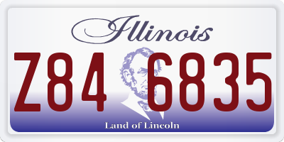 IL license plate Z846835