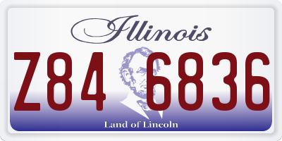 IL license plate Z846836