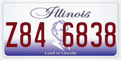 IL license plate Z846838