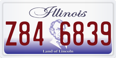 IL license plate Z846839