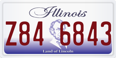 IL license plate Z846843