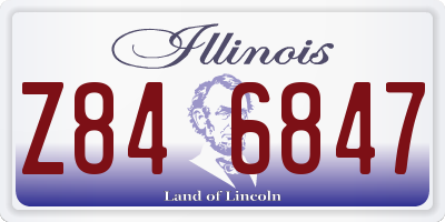 IL license plate Z846847