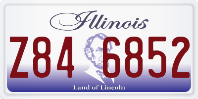 IL license plate Z846852