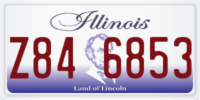 IL license plate Z846853