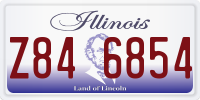 IL license plate Z846854