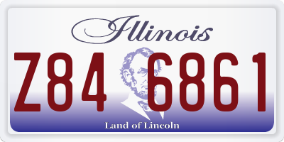 IL license plate Z846861