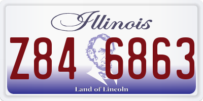 IL license plate Z846863