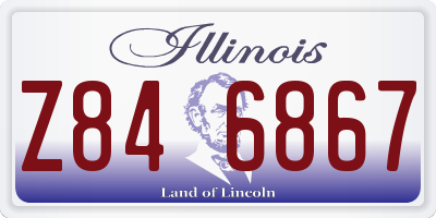 IL license plate Z846867