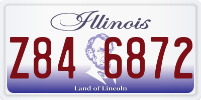 IL license plate Z846872