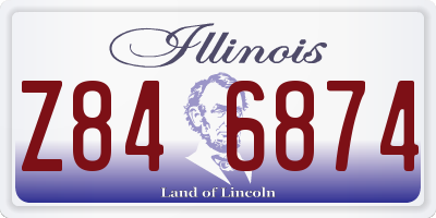 IL license plate Z846874