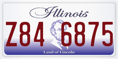 IL license plate Z846875