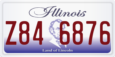 IL license plate Z846876