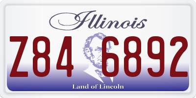 IL license plate Z846892