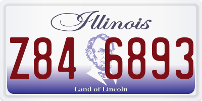 IL license plate Z846893