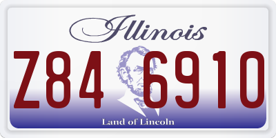 IL license plate Z846910
