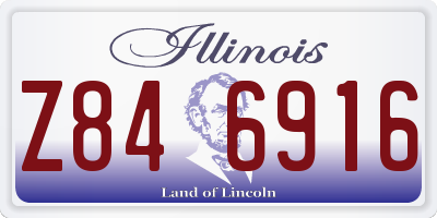 IL license plate Z846916