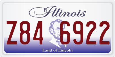 IL license plate Z846922