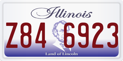 IL license plate Z846923